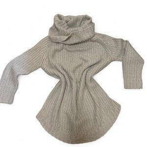 Chunky Cowl Neck Sweater Cozy Oversized Knit Neutral Minimalist